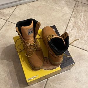 Steel toe work boots leather men’s size 6.5